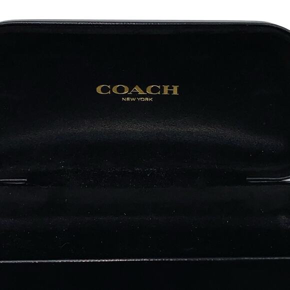 Coach Women's Black Gold Lettering Square Sunglasses 51MM - Picture 11 of 14